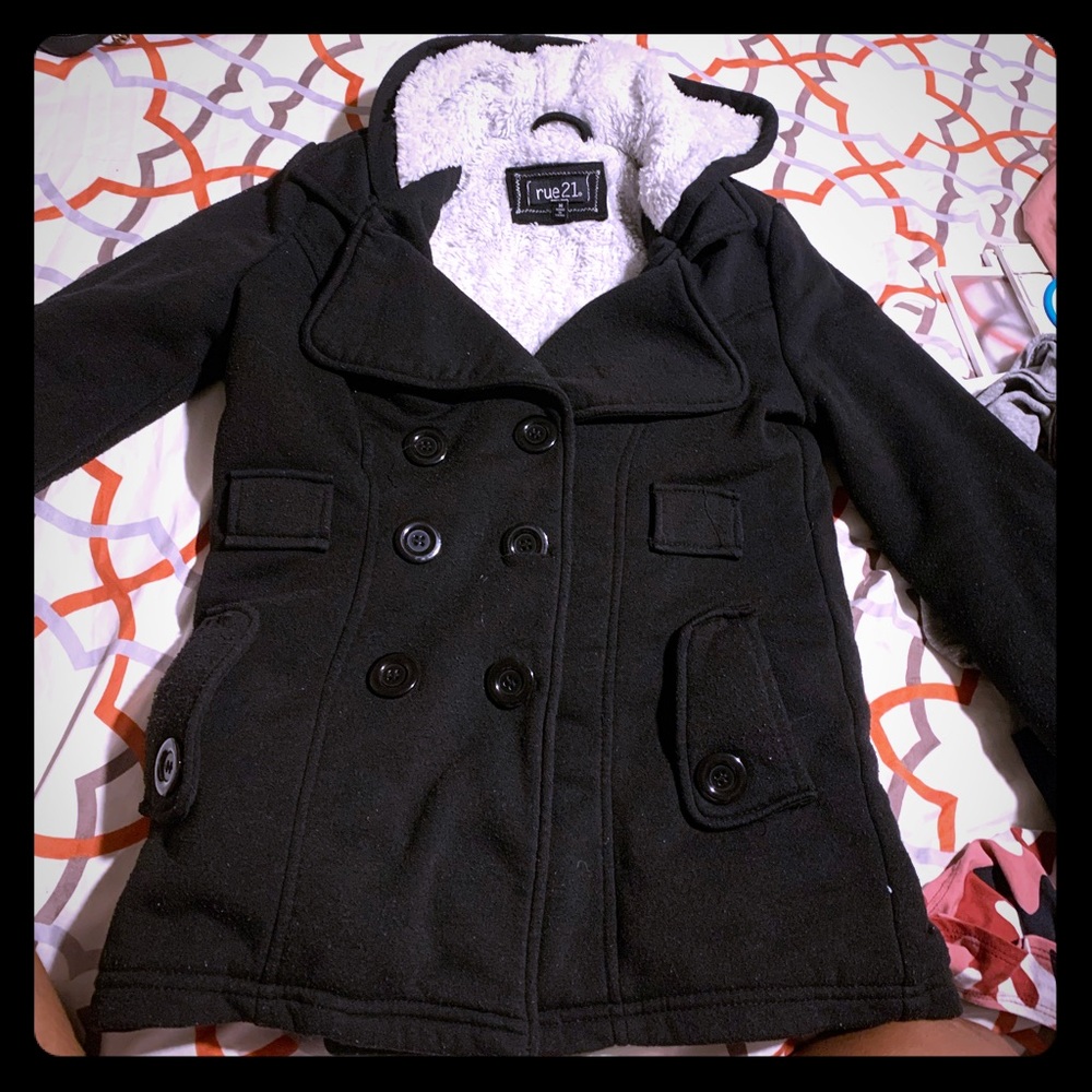 Black/Grey womens coat